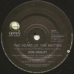 Don Henley The Heart Of The Matter USED VINYL 7INCH 45 RPM SINGLE