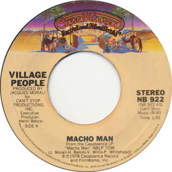 Village People Macho Man USED VINYL 7INCH 45 RPM SINGLE