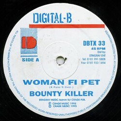 Bounty Killer Woman Fi Pet / No Argument Vinyl 12" USED