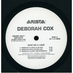 Deborah Cox Who Do U Love VINYL 12" USED
