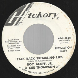 Roy Acuff Jr. / Sue Thompson Talk Back Trembling Lips USED VINYL 7INCH 45 RPM PROMO