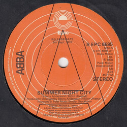 ABBA Summer Night City USED VINYL 7INCH SINGLE 45 RPM PROMO