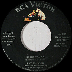 Ray Johnson Blue Congo/The Prayer Of A Fool USED VINYL 7INCH 45 RPM SINGLE