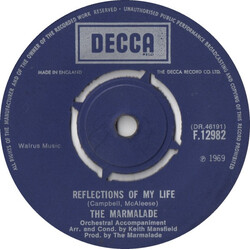 The Marmalade Reflections Of My Life USED VINYL 7INCH 45 RPM SINGLE
