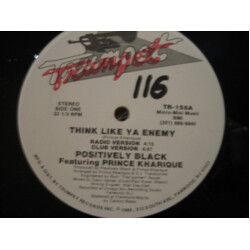 Positively Black / Prince Kharique Think Like Ya Enemy USED VINYL 12INCH 33 S RPM