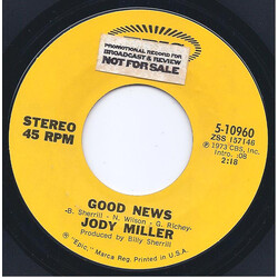 Jody Miller Good News USED VINYL 7INCH 45 RPM STYRENE