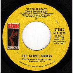 The Staple Singers If You're Ready (Come Go With Me) / Love Comes In All Colors VINYL 7" USED