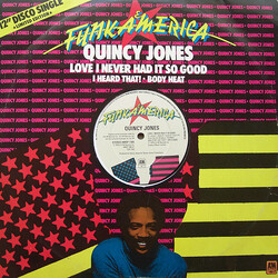 Quincy Jones Love I Never Had It So Good USED VINYL 12INCH 45 RPM SINGLE LIMITED EDITION