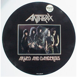 Anthrax Armed And Dangerous USED VINYL 12INCH EP LIMITED EDITION NUMBERED PICTURE DISC