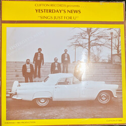 Yesterday's News (2) Sings Just For U Vinyl LP USED
