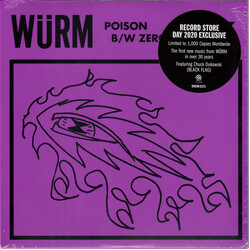 Würm Poison b/w Zero Sum USED VINYL 7INCH 45 RPM LIMITED EDITION