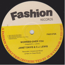 Janet Lee Davis / CJ Lewis / Gussie P. / The A-Class Crew Worried Over You / Poco In The South East USED VINYL 12INCH 45 RPM SINGLE