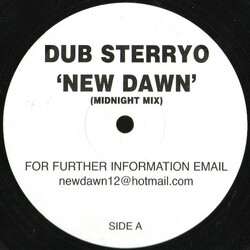 Dub Sterryo New Dawn USED VINYL 12INCH 45 RPM PROMO