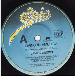 James Brown / Vince DiCola Living In America / Farewell USED VINYL 7INCH 45 RPM SINGLE