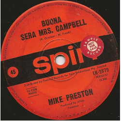 Mike Preston Buona Sera Mrs Campbell USED VINYL 7INCH SINGLE