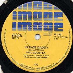 Phil Golotta / The Blue Echoes (3) Please Daddy / Back On The Road Again USED VINYL 7INCH 45 RPM SINGLE STEREO