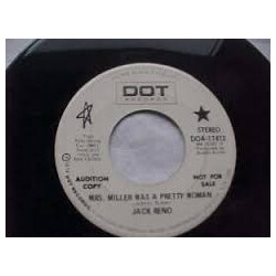 Jack Reno Mrs. Miller Was A Pretty Woman USED VINYL 7INCH 45 RPM PROMO