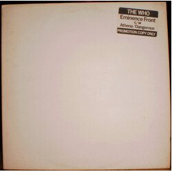 The Who Eminence Front USED VINYL 12INCH 45 RPM PROMO WHITE LABEL