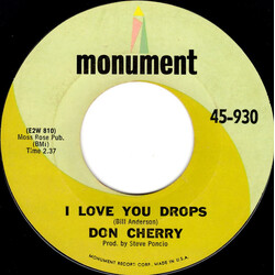 Don Cherry (2) I Love You Drops USED VINYL 7INCH 45 RPM SINGLE