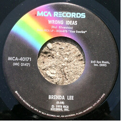 Brenda Lee Wrong Ideas USED VINYL 7INCH 45 RPM STEREO