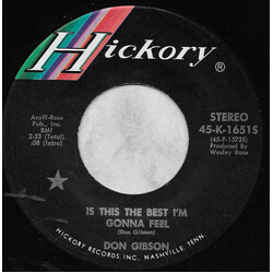 Don Gibson Is This The Best I'm Gonna Feel USED VINYL 7INCH 45 RPM