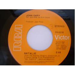 John Gary Natalie USED VINYL 7INCH 45 RPM