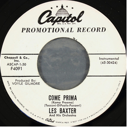 Les Baxter & His Orchestra Come Prima  = Koma Preema Vinyl 7" USED
