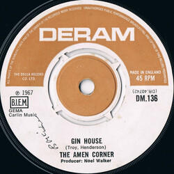 Amen Corner Gin House USED VINYL 7INCH 45 RPM SINGLE