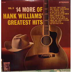 Hank Williams 14 More Of Hank Williams' Greatest Hits Vol. II Vinyl LP USED
