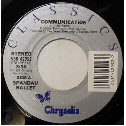 Spandau Ballet Communication USED VINYL 7INCH 45 RPM SINGLE REISSUE