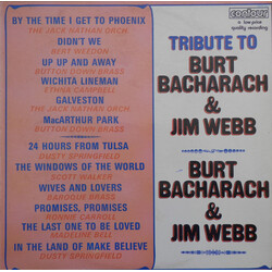 Various Tribute To Burt Bacharach & Jim Webb Vinyl LP USED