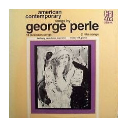 George Perle / Bethany Beardslee / Morey Ritt 13 Dickinson Songs / 2 Rilke Songs Vinyl LP USED