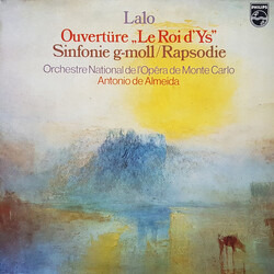 Édouard Lalo / Orchestre National De L'Opéra De Monte-Carlo / Antonio de Almeida Overture "Le Roi D'Ys" / Symphony In G Minor / Rapsodie Vinyl LP USED