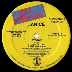 Janice Bye-Bye USED VINYL 12INCH 33 S RPM PROMO
