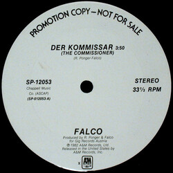 Falco Der Kommissar = The Commissioner VINYL 12" USED
