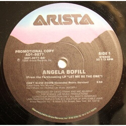 Angela Bofill Can't Slow Down USED VINYL 12INCH 33 S RPM PROMO