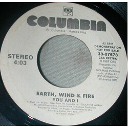 Earth, Wind & Fire You And I USED VINYL 7INCH 45 RPM PROMO STYRENE STEREO