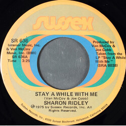 Sharon Ridley Stay A While With Me USED VINYL 7INCH 45 RPM
