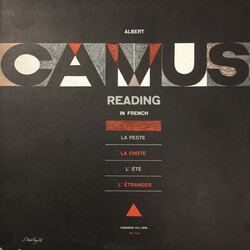 Albert Camus Reading From His Novels And Essays Vinyl LP USED