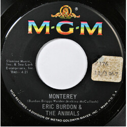 Eric Burdon & The Animals Monterey USED VINYL 7INCH 45 RPM SINGLE