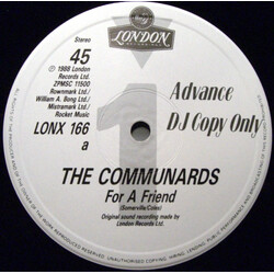 The Communards For A Friend USED VINYL 12INCH 45 RPM SINGLE PROMO