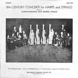 New York Harp Ensemble 18th-Century Concerti for Harps and Strings Vinyl LP USED