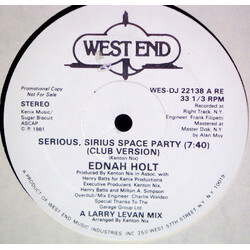 Ednah Holt Serious, Sirius Space Party VINYL 12" USED