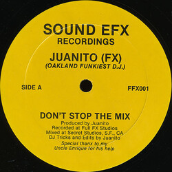 DJ Juanito Don't Stop The Mix / Cold In Effect USED VINYL 12INCH MIXED 33 S RPM