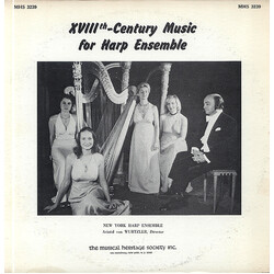 New York Harp Ensemble XVIIIth Century Music For Harp Ensemble Vinyl LP USED