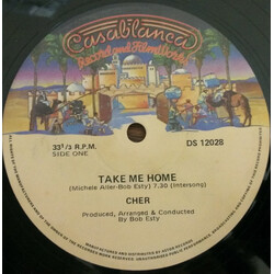 Cher Take Me Home / My Song (Too Far Gone) USED VINYL 12INCH 33 S RPM