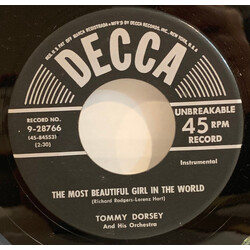 Tommy Dorsey And His Orchestra The Most Beautiful Girl In The World USED VINYL 7INCH 45 RPM
