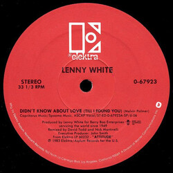 Lenny White Didn't Know About Love (Till I Found You) USED VINYL 12INCH 33 S RPM