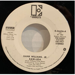 Hank Williams Jr. Kaw-Liga / The American Way USED VINYL 7INCH PROMO