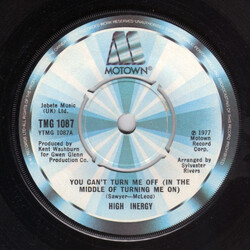 High Inergy You Can't Turn Me Off (In The Middle Of Turning Me On) USED VINYL 7"